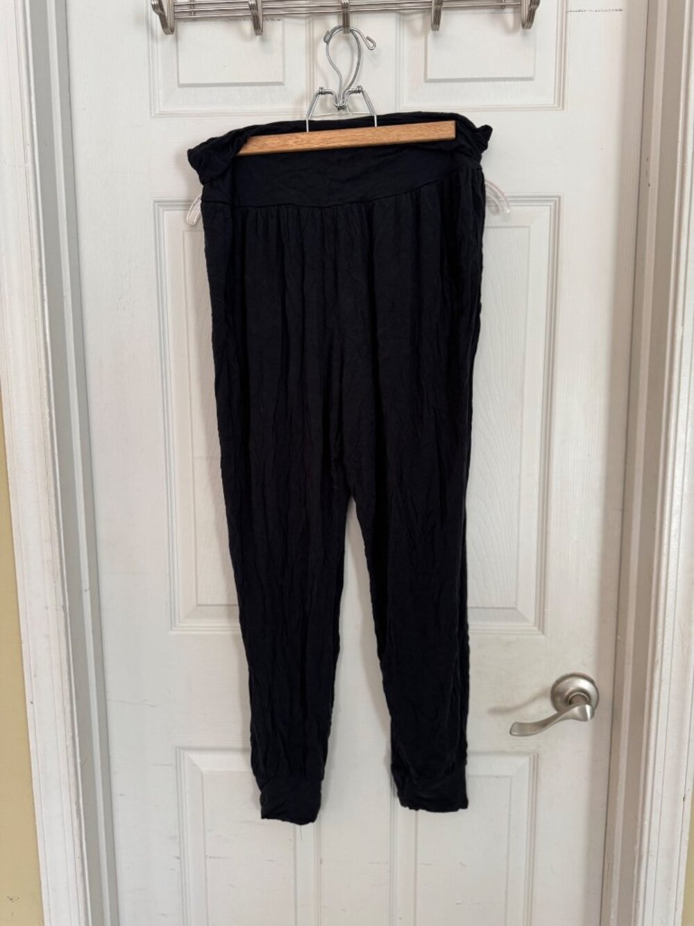 Athleta Black Studio Jogger Yoga Style Activewear Pants 446680 Large Comfort - Picture 4 of 11
